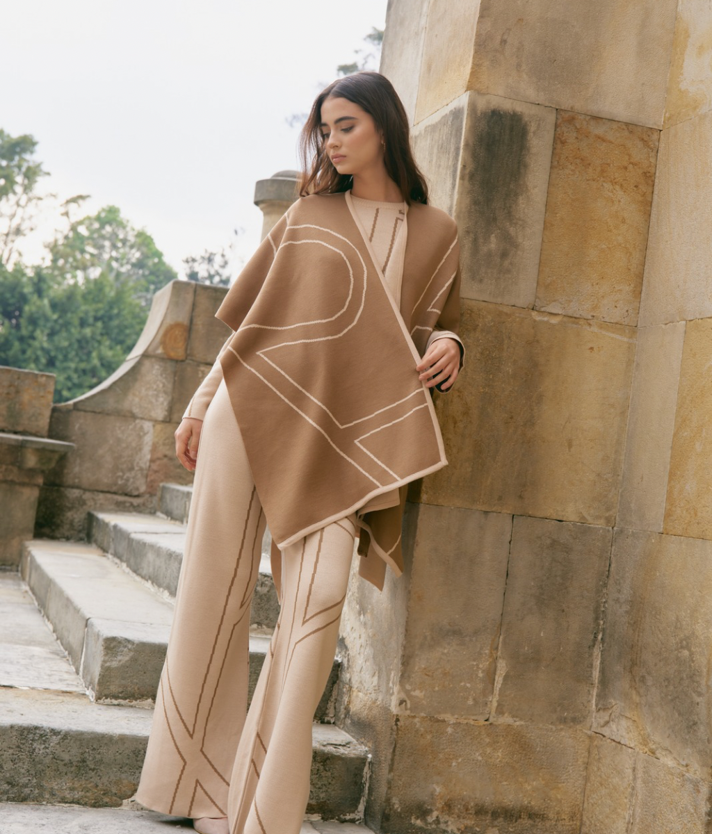 MONACO PANTS SET BEIGE-CAMEL