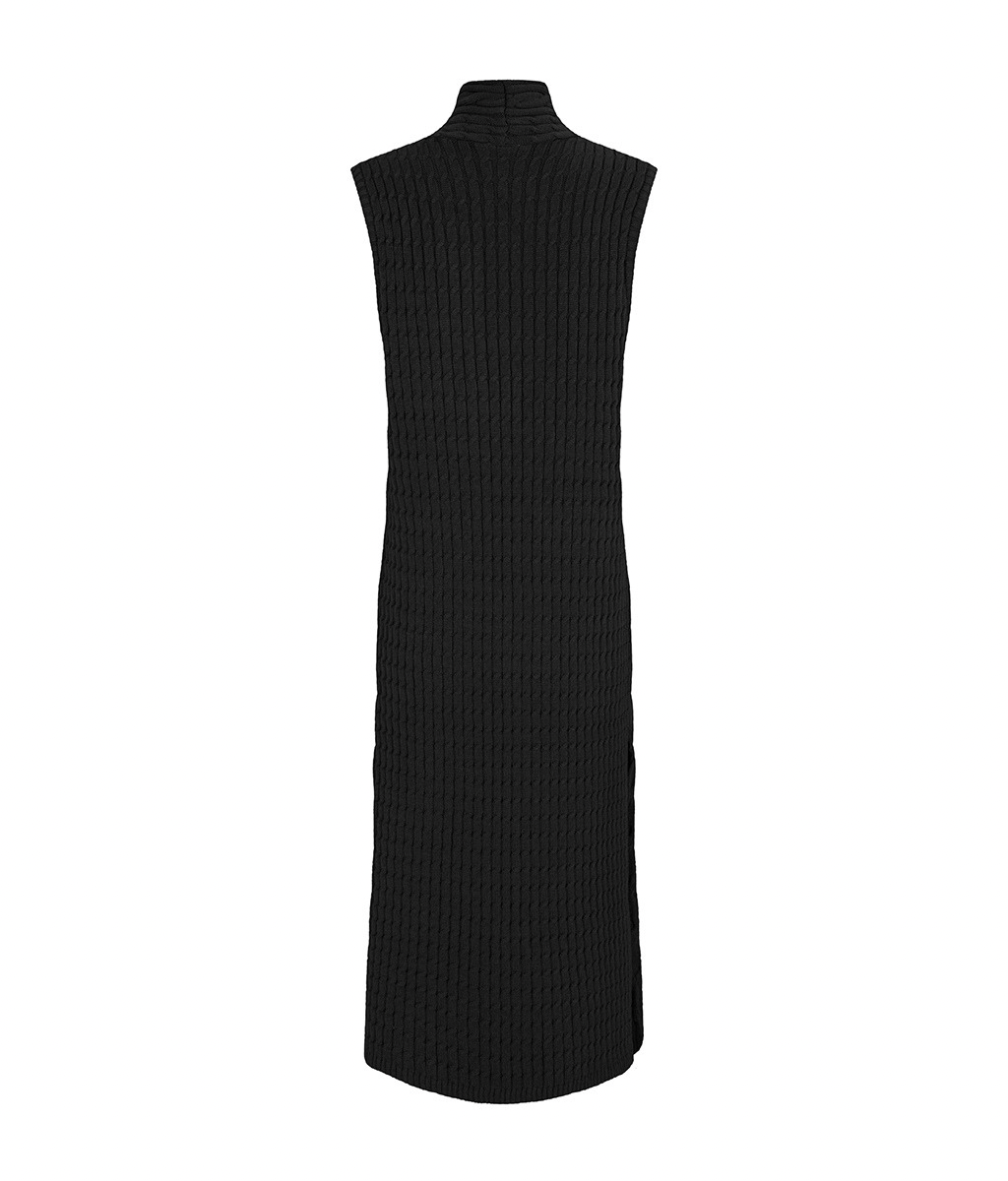 KYOTO LONG VEST BLACK