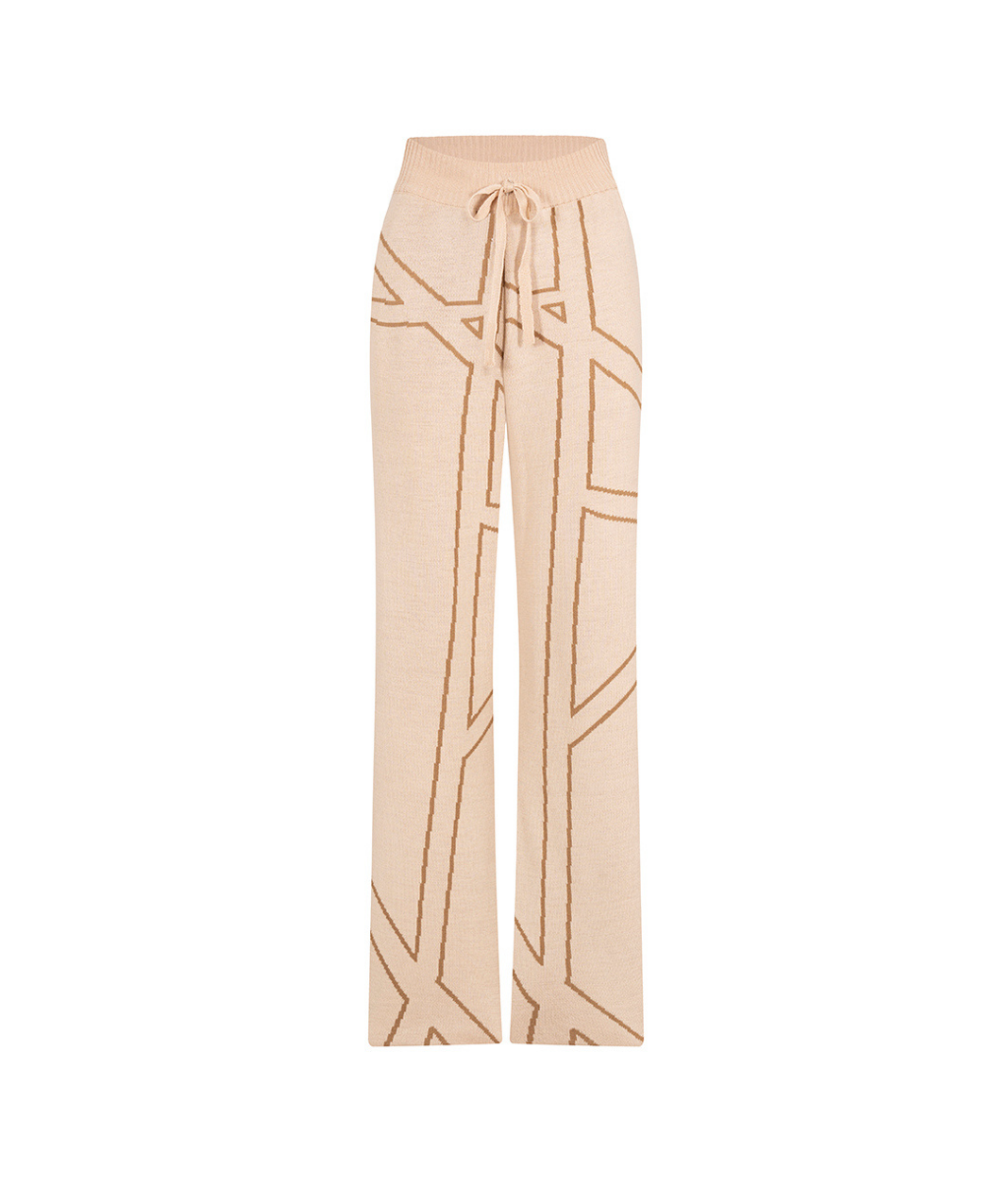 MONACO PANTS SET BEIGE-CAMEL
