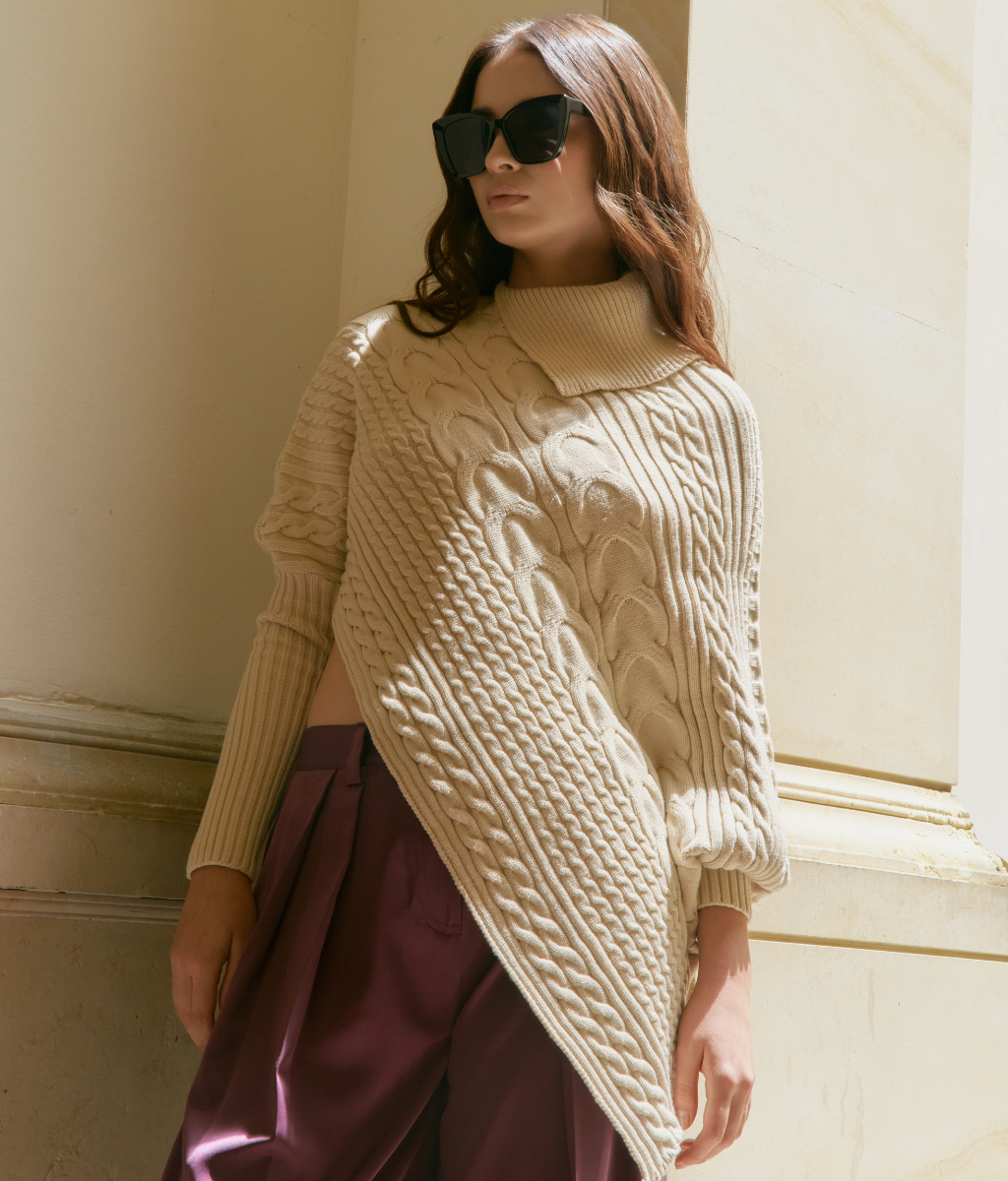 VIENA PONCHO SAND